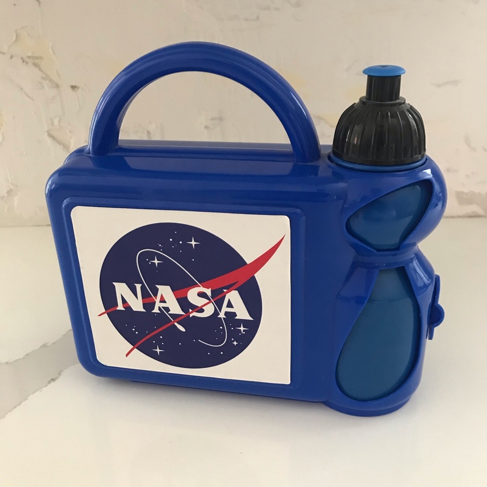 NASA Kids Blue Water Bottle and Lunchbox Combo